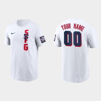 San Francisco Giants Custom Men's 2021 Mlb All Star Game Wordmark White TShirt
